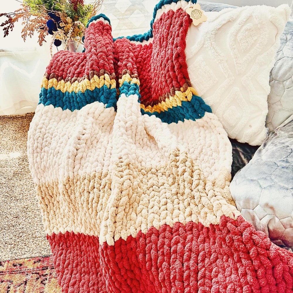 Chunky knit Couch Throw